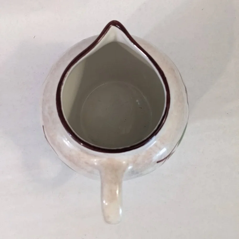 Vintage Hand Painted Ceramic Fruit Pitcher Marketplace Ultima Frutta Italy